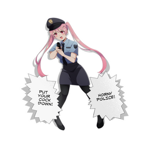 "Mascot" Momo Horny Police Sticker