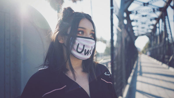 UWU face mask pink