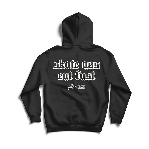 "SKATING MAIDS" Hoodie Black