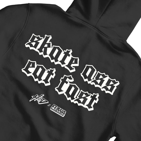 "SKATING MAIDS" Hoodie Black