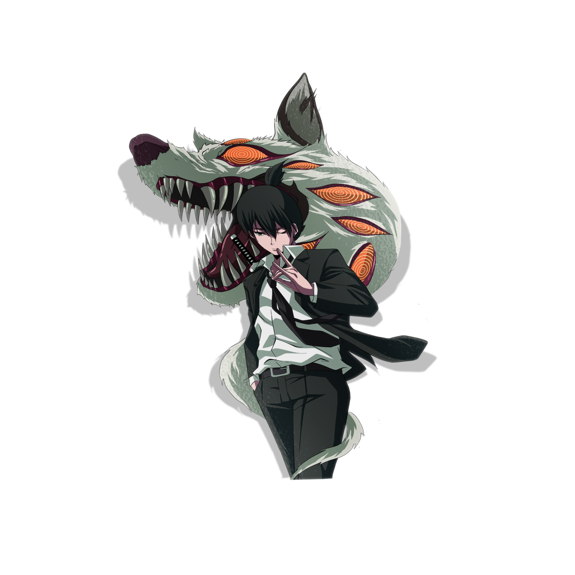 CSM AKI AND FOX DEVIL FULL STICKER