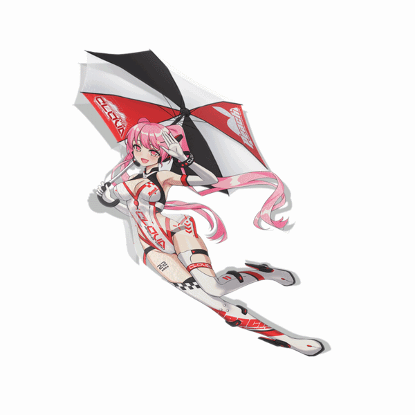 "Mascot" Momo Race Queen Sticker