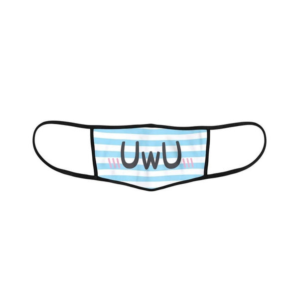 UWU face mask blue