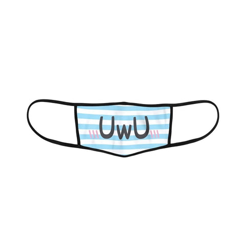 UWU face mask blue
