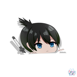 "CHAINSAW" Aki Peeker Sticker