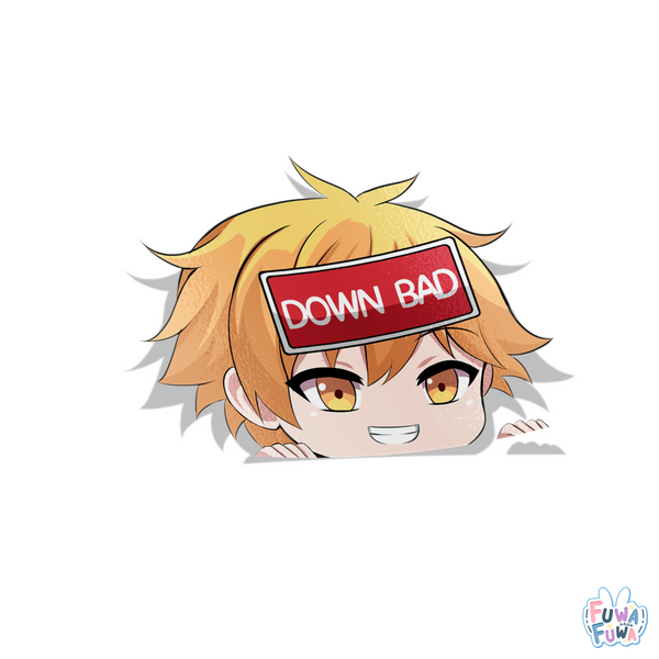 "CHAINSAW" Denji Peeker Sticker