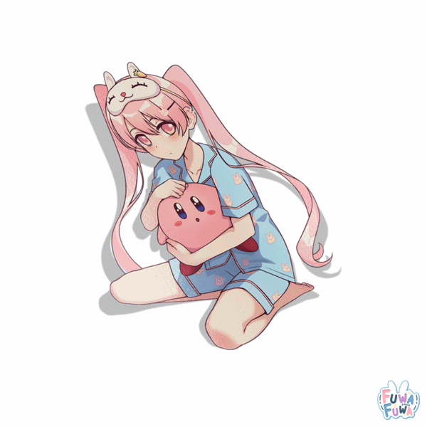 "Fluffy Feelings" Momo Chan Sticker