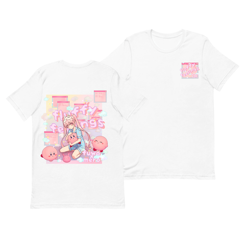 "Fluffy Feelings" Momo Chan White Shirt