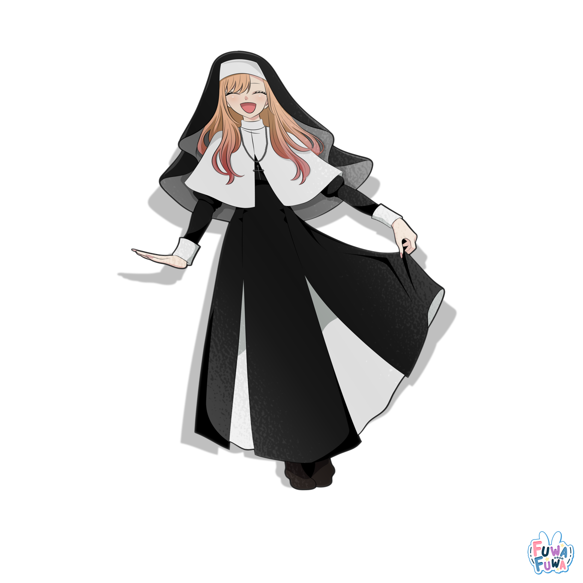 "DRESS UP DARLING" Marin Nun Full Body Sticker