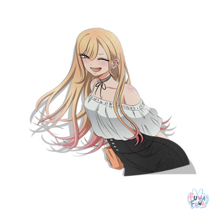 "DRESS UP DARLING" Marin Casual White Sticker