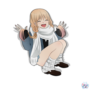 "DRESS UP DARLING" Marin Squat Full Body Sticker