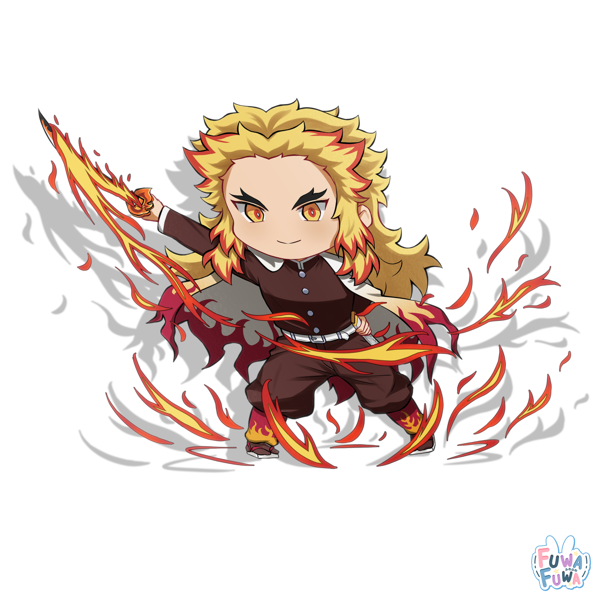 "SLAYER" Rengoku Chibi Sticker