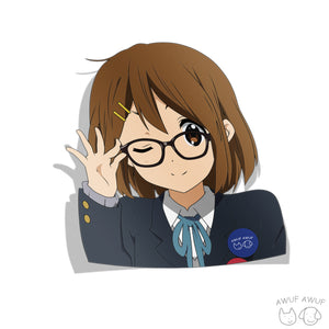 "GLASSES GIRLS" Yui Sticker