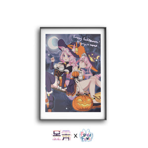 "HALLOWEEN" Witch Yuji x Momo Poster