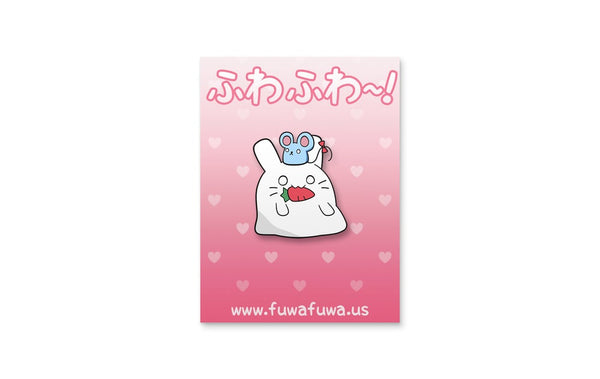 Chubby Bunny and friend Pin