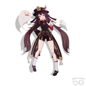 "GACHA GIRLS" Ghost Girl Sticker