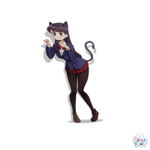 "KOMI" Neko School Girl Sticker