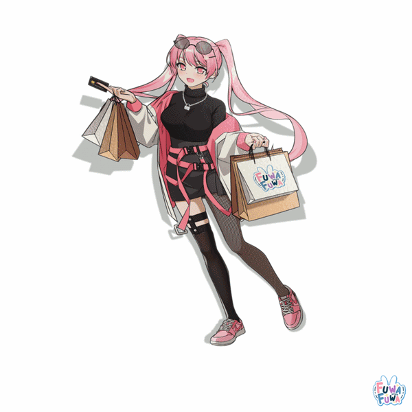 "Mascot" Momo Full Body Sticker