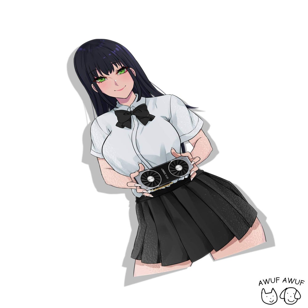 "GPU GIRLS" 2080 Sticker