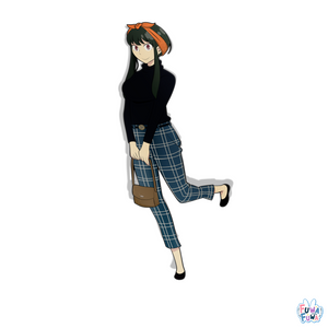 "SPY" Yor Plaid Fashion Full Body Sticker